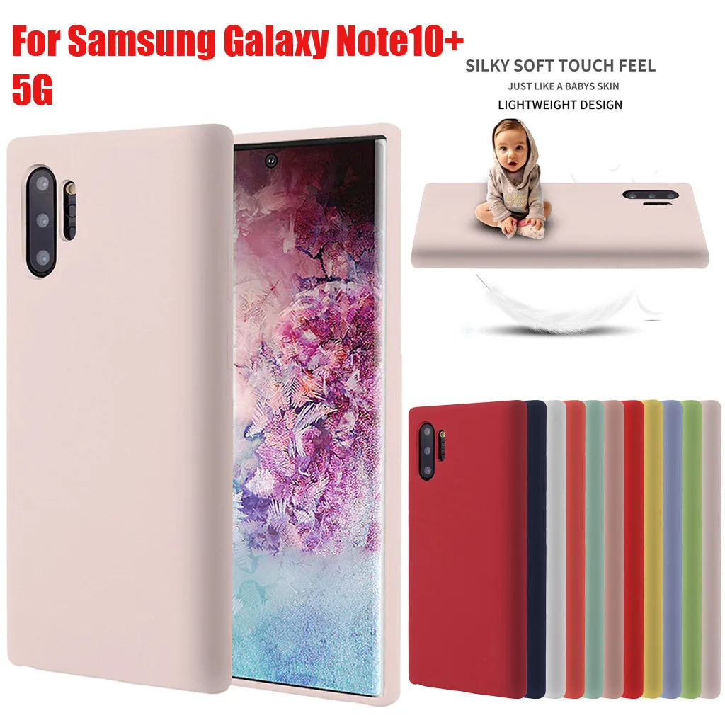 Чехол для телефона Ультратонкий силиконовый кожаный мягкий чехол для Samsung Galaxy Note10+ 5G 6,8 дюймов Caja del telefono movil# guahao