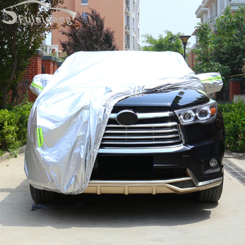 Для Toyota Highlander- полное покрытие автомобиля пылезащитный анти УФ Чехлы для автомобиля одежда автомобиля Защита от царапин защитная пленка