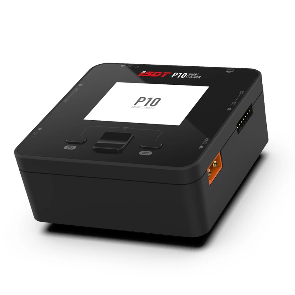 ISDT P10 250WX2 10AX2 DC Dual Channel Smart Charger for 1-6S Lipo Li-ion Life NiCd NiMH LiHV PB Battery thumbnail 2