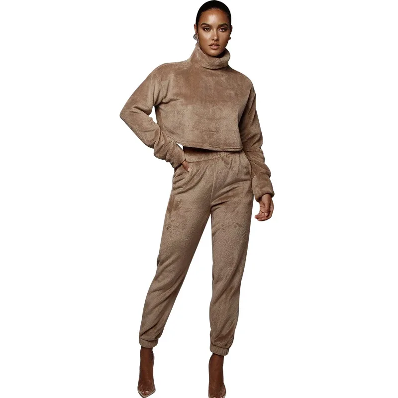 two piece set women tracksuit for women outfit winter cashmere hoody pants 2 piece set for female two pieces sets women's suits