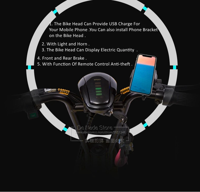 Adult Electric Bicycle Cargo Bike For Fast Food Delivery 