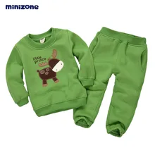 Детский костюм; осенне-зимняя одежда для малышей; Детский свитер для мальчиков и девочек; спортивный костюм из флиса; Minizone