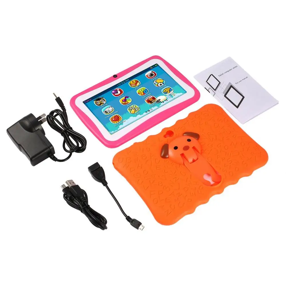 

7 Inch Quad Core Kids Children Tablet PC 1GB RAM+8GB ROM Professional Learning Education Tablet Computer for Android 4.4