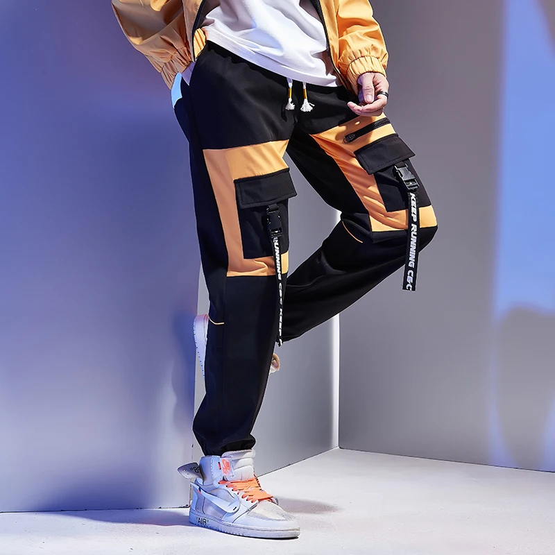 Streetwear Hip Hop Cargo Pants For Mens Pants Fashions Multi-Pocket Black Men Trousers Male Harajuku Sweatpants Joggers