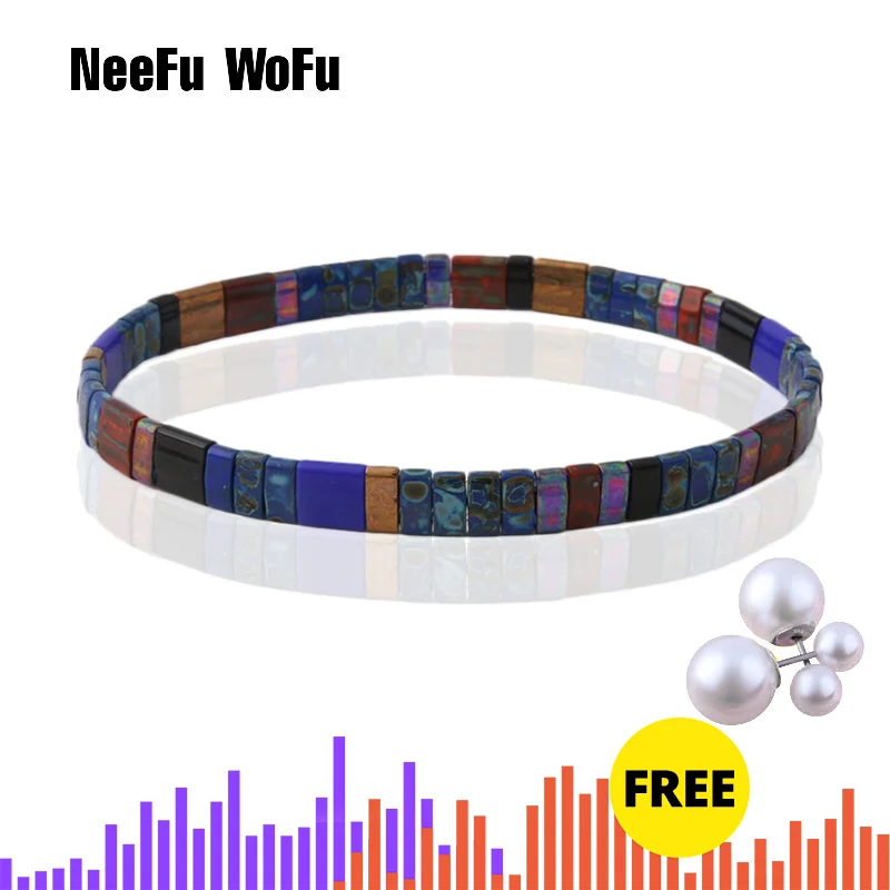 

NeeFu WoFu filament black Bracelet Bohemian Exquisite Bracelets For Women Summer Beach Colorful Jewelry Pulseras Insta Fashio