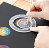 Spirograph Drawing Scratch Painting Toys Set Interlocking Gears Wheels Painting Drawing Accessories Educational Toy Spirographs 6