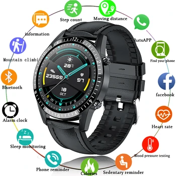 

New Men Smart Watch Heart Rate Blood Oxygen Monitoring Call Answering Message Reminder Sports Waterproof Smartwatch for Man