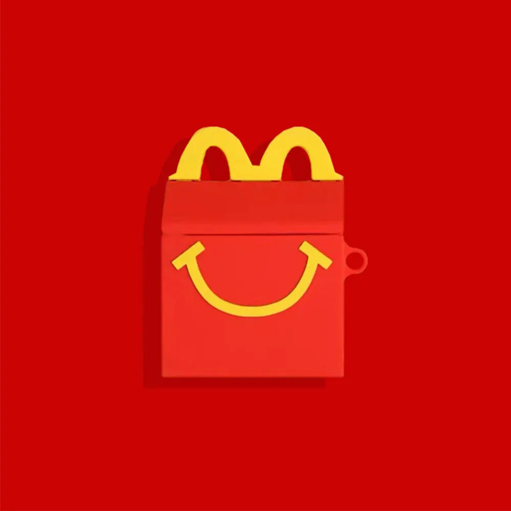 3D Милые чехлы для наушников mcdonald's Chicken McNuggets McKee Box для Apple Airpods 1/2 забавная Силиконовая Защитная крышка для наушников