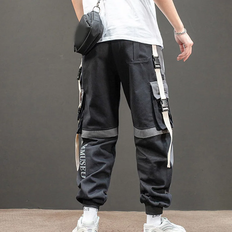 Men Pants Trousers Dance Elastic Casual Fashion Sports Bottom Hip Hop Baggy