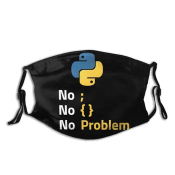 

Reusable Face Mask With Filters Python Programmer Good Anti-Bacterial Protection Cover