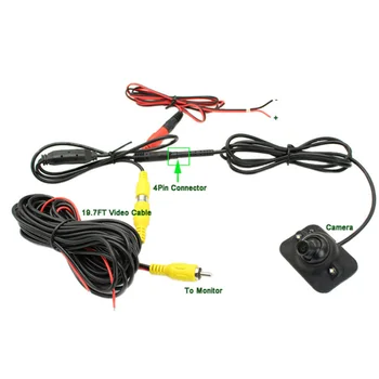 

Night Vision Reversing Camera Infrared Sensor 7080 COMS 270 ° 270-Degree