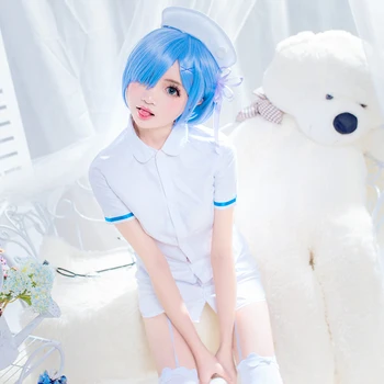 

Anime Re: Life a Different World from Zero Ram Rem Cosplay Costume Nurse Uniform Halloween Christmas Costume for Women