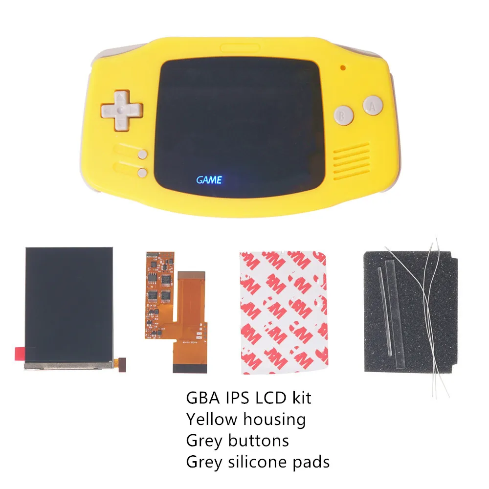 Для GBA IPS LCD V2 комплект и корпус для GAME BOY advакне с подсветкой|Запасные части| |