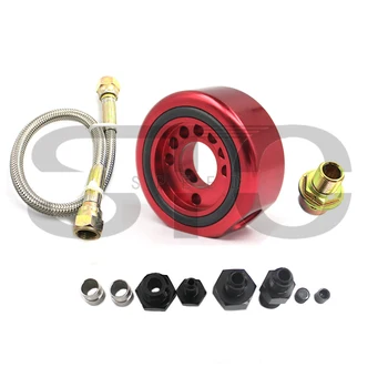 

Oil Supply Adapter Aluminum Conversion Kit for Honda for Acura Universal LS B20 VTEC Swapped Engines For Sandwich Plate Cooler