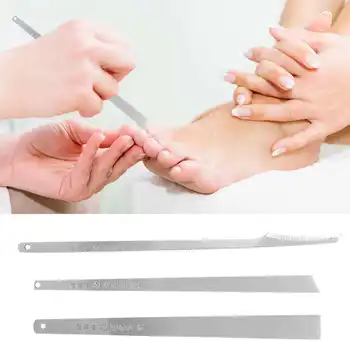 

3pcs Foot File Stainless Steel Pedicure Nail Knife Professional Manicure Pedicure Knife Tool Set Orthopedic