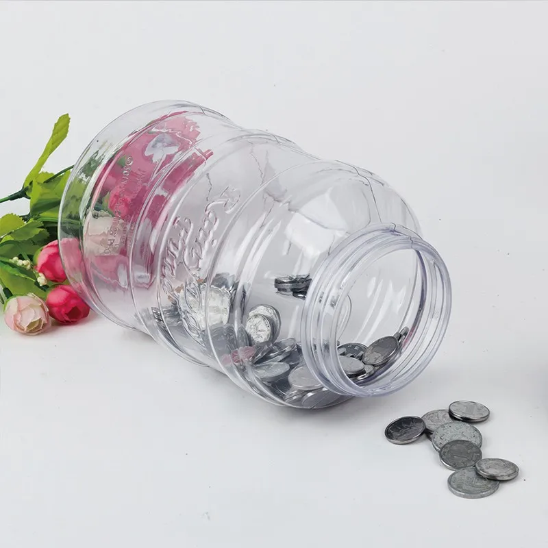 Digital Piggy Bank Coin Savings Counter LCD Counting Money Jar Change Bottle QP2