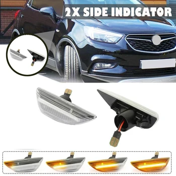 

2Pcs Car LED Dynamic Turn Signal Light Flowing Side Marker Blinker for Opel Mokka X for Chevrolet Trax 13-19