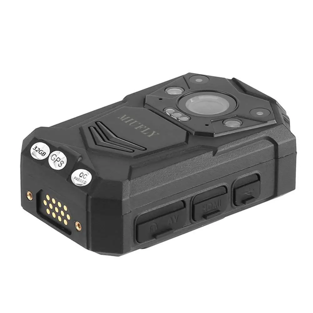Водонепроницаемая полицейская камера MIUFLY 1296P HD с 2 дюймовым дисплеем ночным
