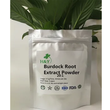 

150-1000g Free shipping hot selling high quality Burdock Root Extract Powder 20:1 in bulk