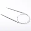 43/60/80cm Sweater knitting Needle Stainless Steel Ring Needle Weaving Circular Knitting Needlework Kits DIY Knitted Tool ► Photo 1/6