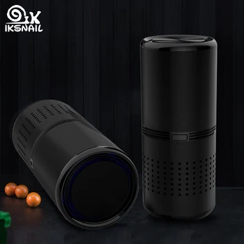 

IKSNAIL Car Air Purifier HEPA Filter Infrared Sensor Air Cleaner For Car Home Office Negative Ion Fresh Air Anion Air Purifier