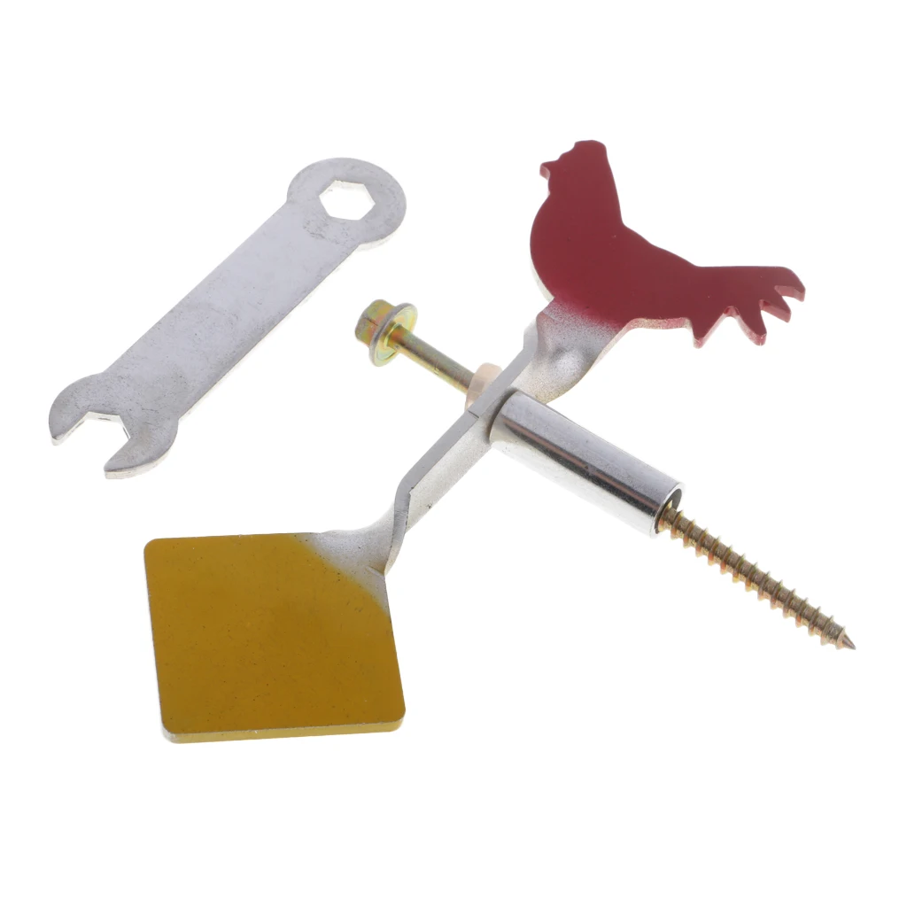 

Stainless Steel Spinner Target Plinking Target Shooting Target 3mm Rooster FOR Upright Surface, Wall, Tree, Stick