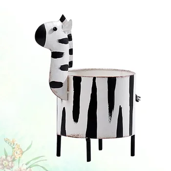 

1 pc Iron Desktop Ornaments Flowerpot Animal Planter for Office Home