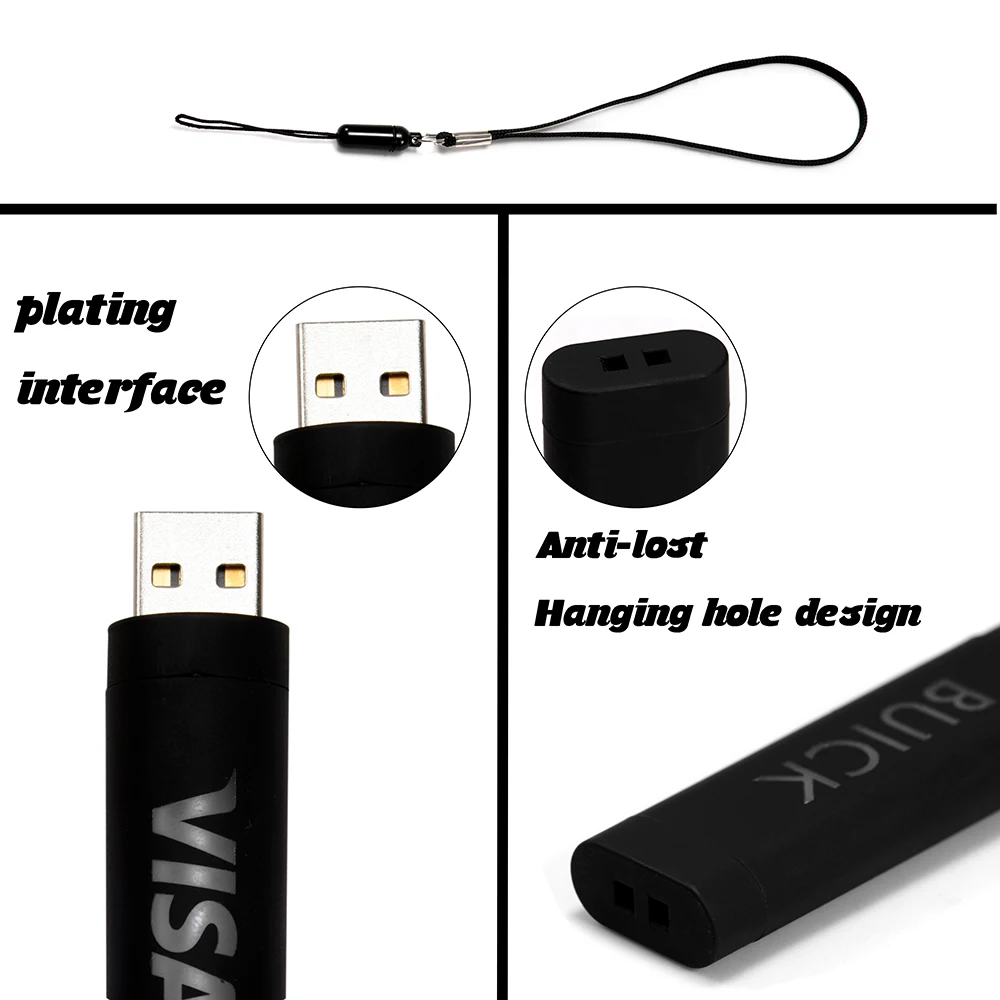 JASTER светодиодный USB flash Персонализация USB 2,0 черный пластиковый эллипсовый накопитель 4 ГБ 8 ГБ 16 ГБ 32 ГБ 64 ГБ 128 ГБ закругленная USB палочка для создания логотипа