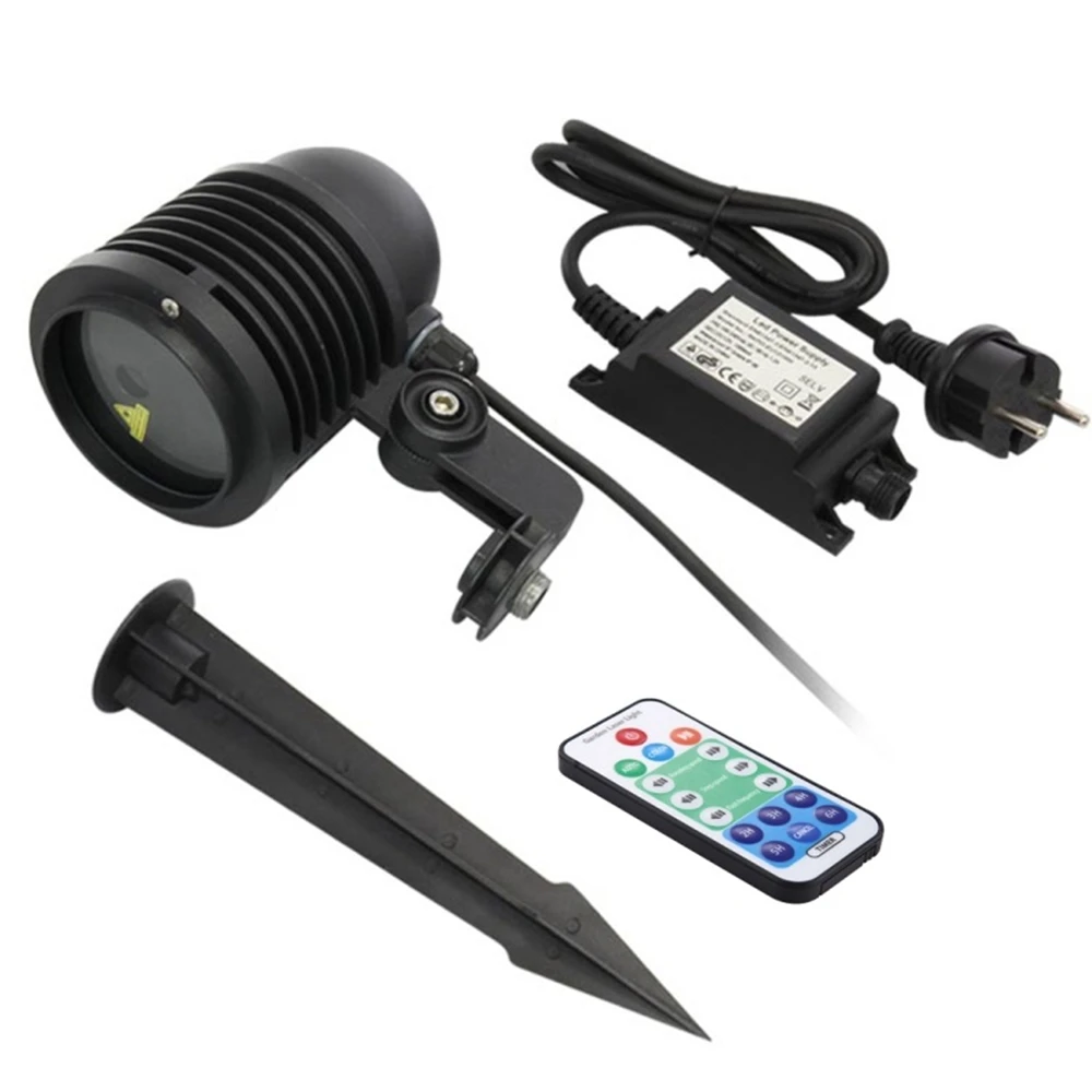 

Premium Christmas Outdoor Waterproof Laser Projector Light- Moving 8 in 1 patterns with RF Remote Control for Lawn Party Garden