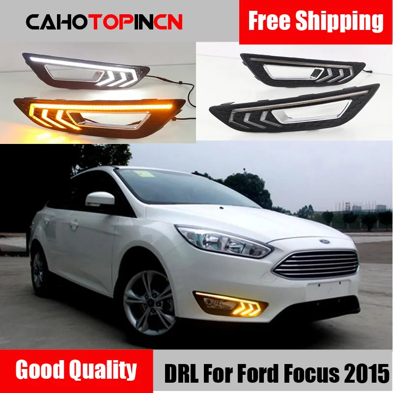 2 шт. для Ford Focus 3 mk3 2015 2016 2017 2018 поворота и затемнения стиль реле 12V светодиодный