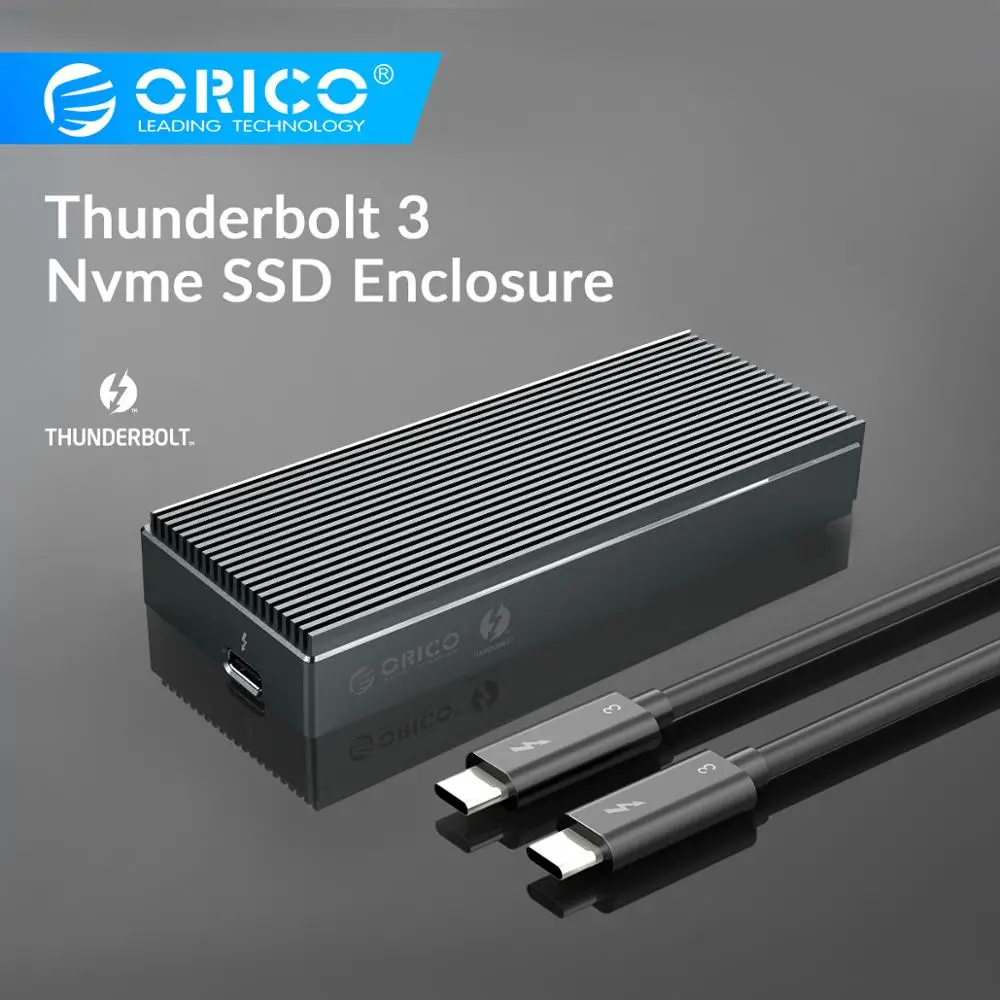 NVME M.2 SSD Case 40Gbps Thunderbolt 3 Aluminum SSD box enclosure USB C C C Cable For Macbook/iMAC/Mac Pro/ Zenpad3 pro - AliExpress
