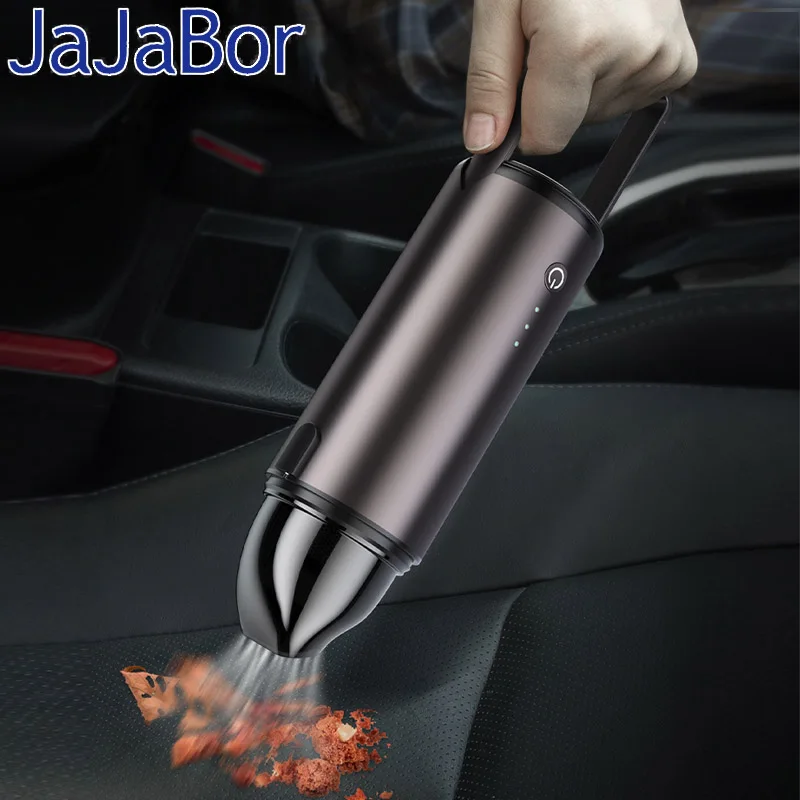 

JaJaBor Portable Car Vacuum Cleaner Wireless Handheld Auto Vaccum 5000Pa Suction For Home Desktop Cleaning Mini Vacuum Cleaner