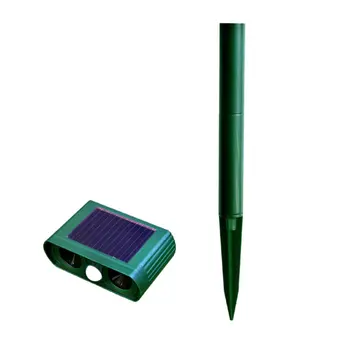 

reen Garden Cat Dog Pest Repeller Solar Power Ultra Sonic Scarer Frighten Animal Repellent Outdoor Use