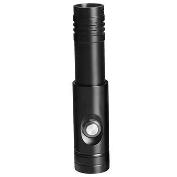 

Night Diving Flashlight Scuba Torch 18650 XM-L2 U4 LED Portable Waterproof Underwater Cave Dive Torch Black