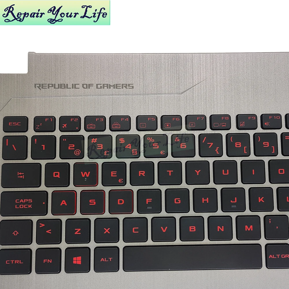 Palmrest C Ŀִ ο LA ƾ Ű Asus ROG Strix GL502V GL502VMK PO/ Ʈ Ű Ʈ