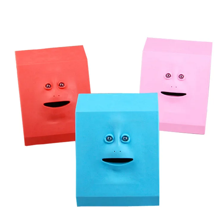  Face Money Pot Money Eating Coin Bank Monkey Saving Box Automatic Coin Eating Savings Facebank Pigg