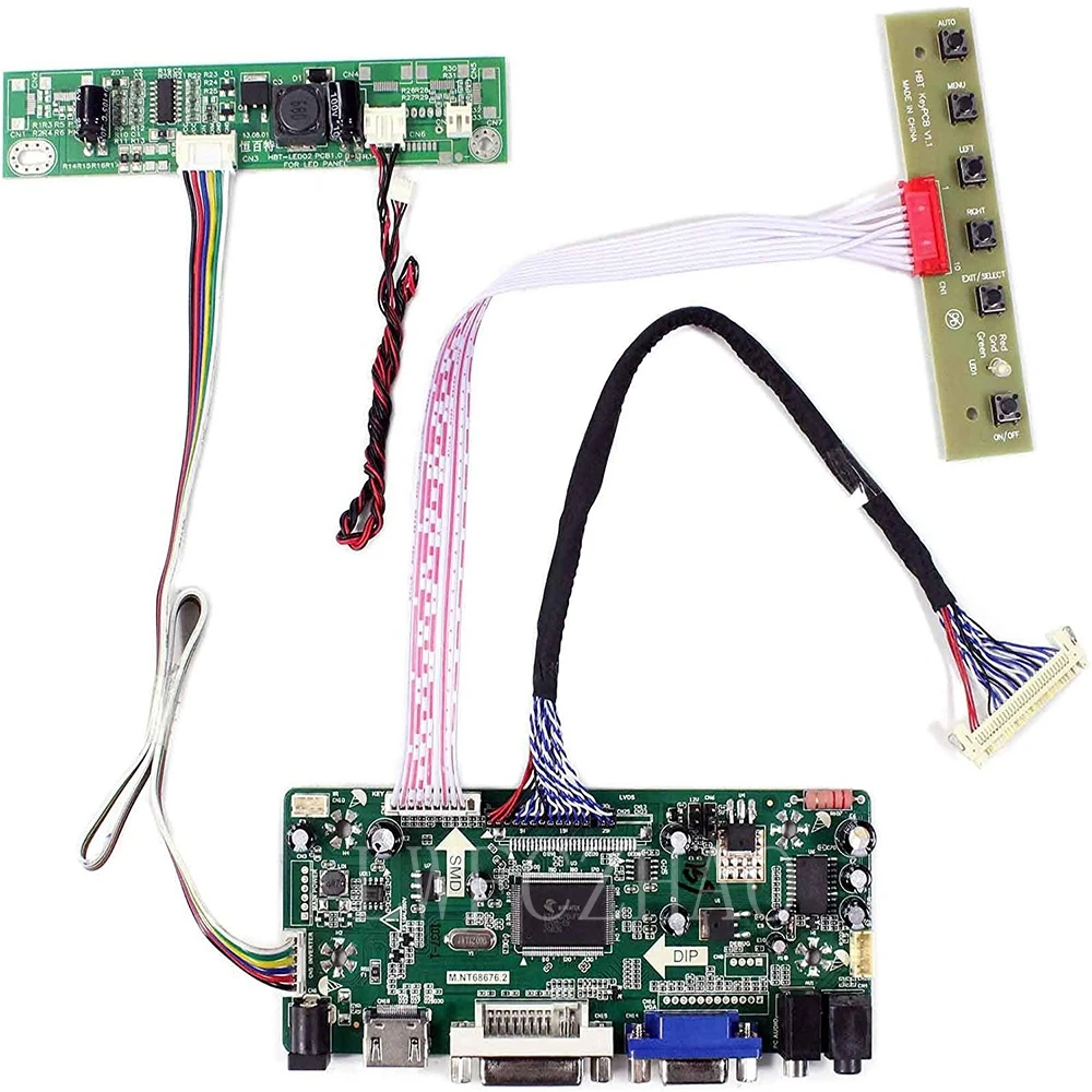 HDMI+DVI+VGA LCD Controller Board Kit LVDS Driver for 1920X1080 lm270wf5-slm1 