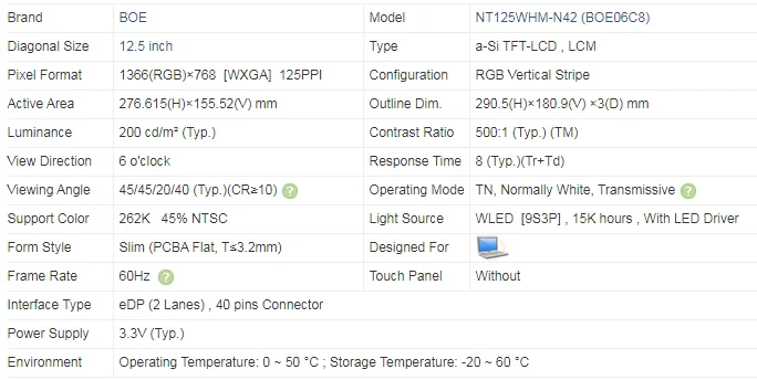 NT125WHM-N42