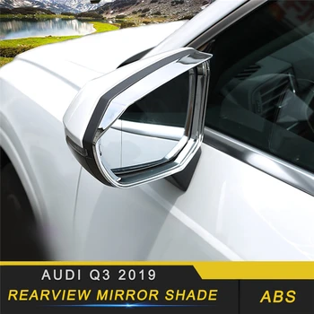 

For Audi Q3 F3 2019 Car Styling Side Rearview Mirror Rain Protector Shade Cover Trim Frame Sticker Exterior Accessories