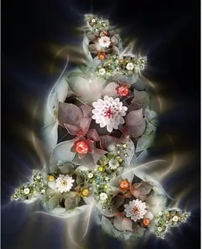 

5D diamond painting full square Drill Flower Round embroidery mosaic special shape fantasy rhinestones picture Not folding canva