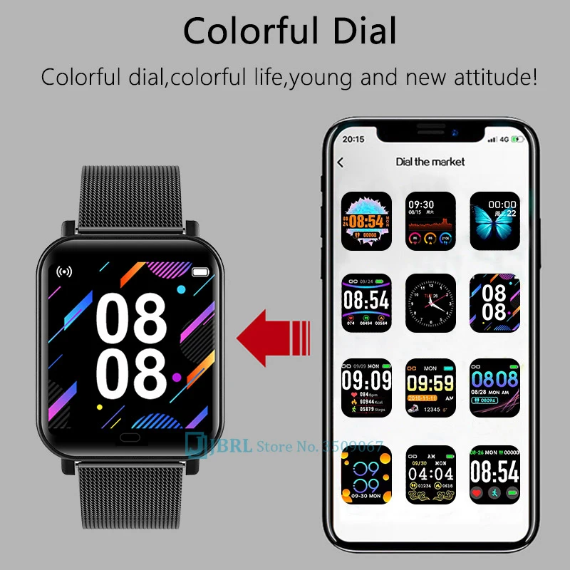 2021 Sport Fitness Smart Watch Men Women Smartwatch For Android iOS Smart Clock Bracelet Waterproof Fitness Tracker Smart-Watch