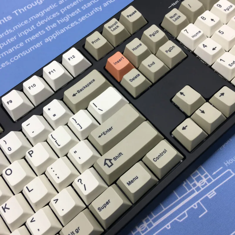 OG 9009PBT сублимационные колпачки для ключей большой полный набор колпачков для ключей оригинальная высота ретро Механическая клавиатура специальный колпачок для ключей