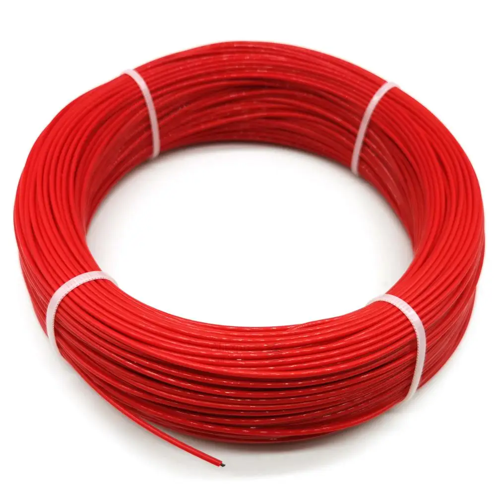 

6k 66ohm 5V-220V-300V carbon fiber heating cable PTFE Flame retardant heating wire electro-thermal electric wire line