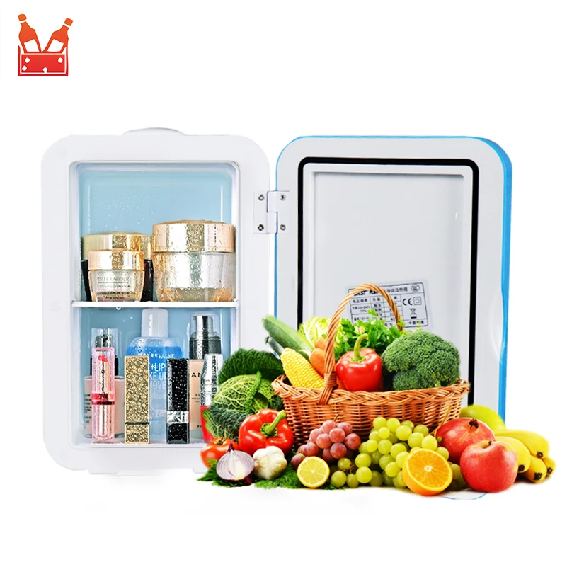 

Electric Car Home Mini Refrigerator Fridge Dual-Use Cool Warmer 4L 220V 12V Dormitory Cans Beer Cooler Cosmetic Makeup Fridge