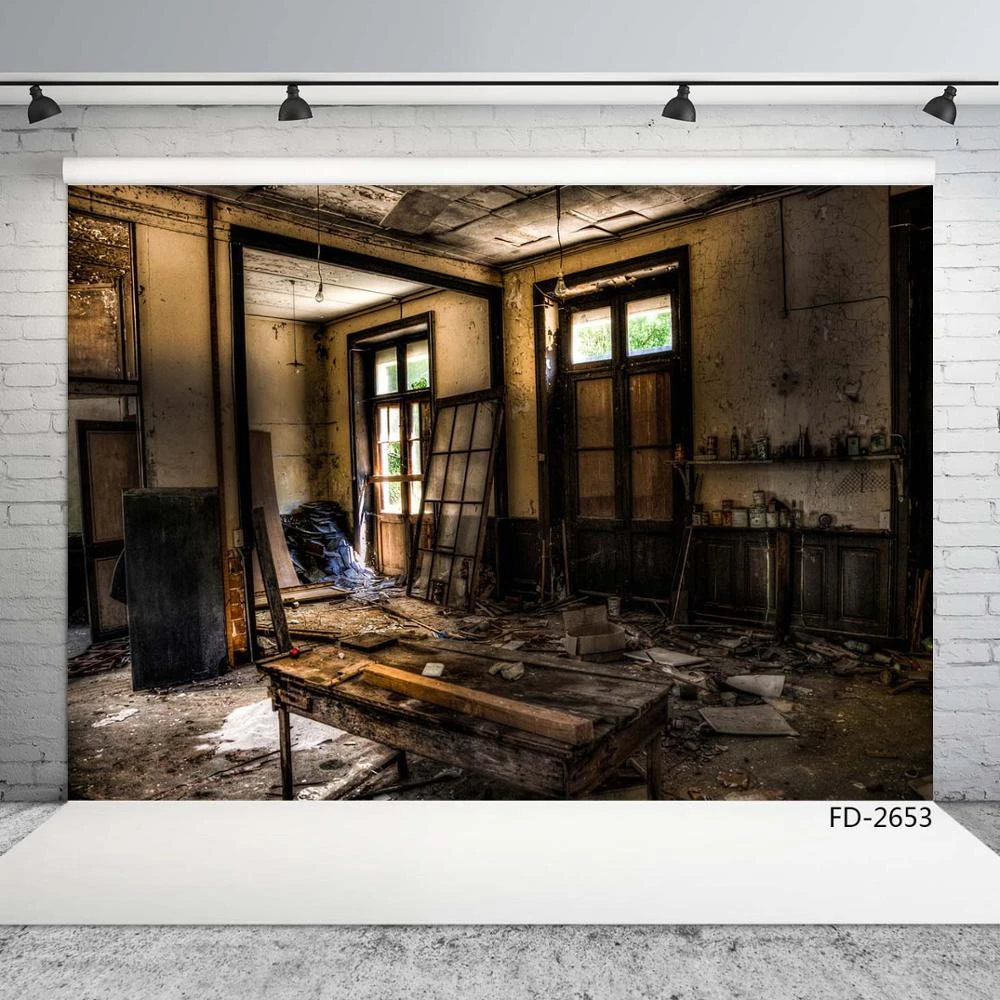 Grunge Indoor Old House Scenery Backdrop Photocall Children Young Portrait Photography  Background For Photo Studio Props|Background| - AliExpress