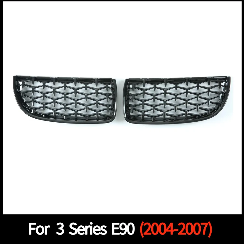 Front grill for Bmw 3 Series E90 2004-2007 ABS Diamond Grille front bumper grille 1 pair | Автомобили и мотоциклы