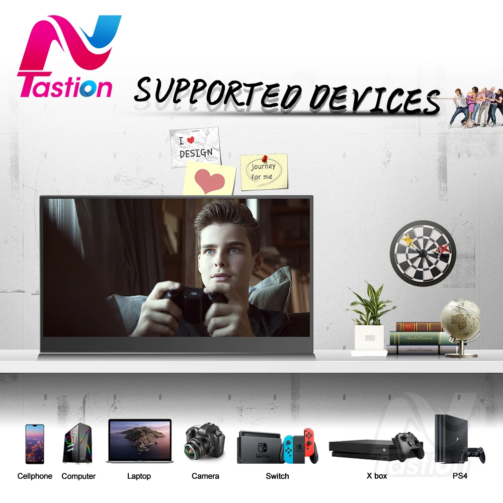 Lantastion 15,6 inch tragbare monitor hdmi typ-c display für laptop computer telefon xbox schalter ps3 ps4 gaming monitor Lantastion 15,6 inch tragbare monitor hdmi typ-c display für laptop computer telefon xbox schalter ps3 ps4 gaming monitor