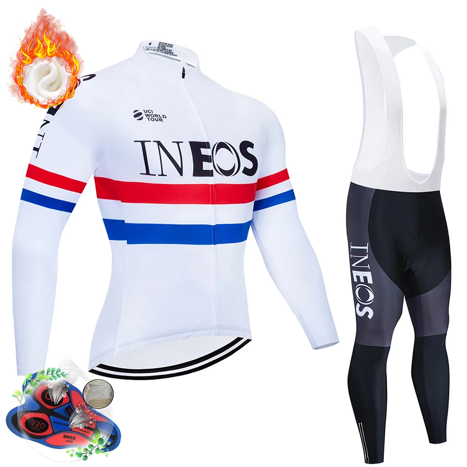 Зимняя одежда для велоспорта INEOS Pro Team, дышащая одежда для велоспорта Ropa Ciclismo, одежда с длинным рукавом для горного велосипеда, одежда для спорта на открытом воздухе