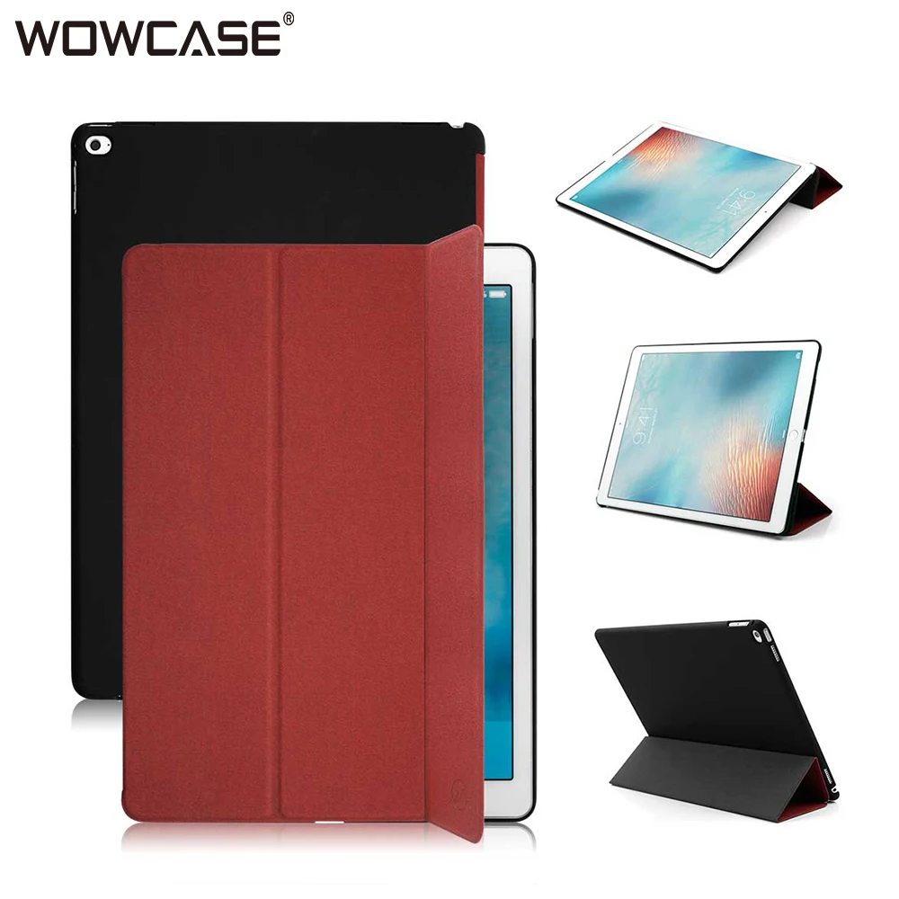 WOWCASE кожаный чехол для iPad Pro 12,9 / умный режим сна Авто Пробуждение три раза задняя крышка для iPad Pro 12,9 дюйма Funda Coque