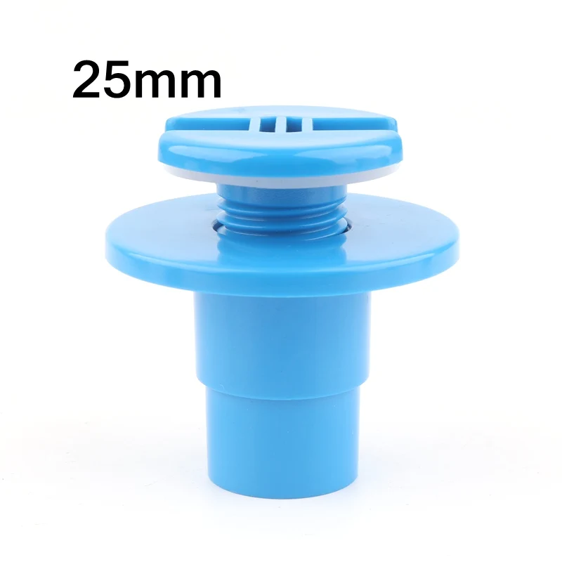 1pc PVC 20mm 25mm Fish Tank Connector Aquarium Elbow Straight Joint Water Tank Drainage Aquarium Water Inlet Outlet - Цвет: 25mm Straight(Blue)